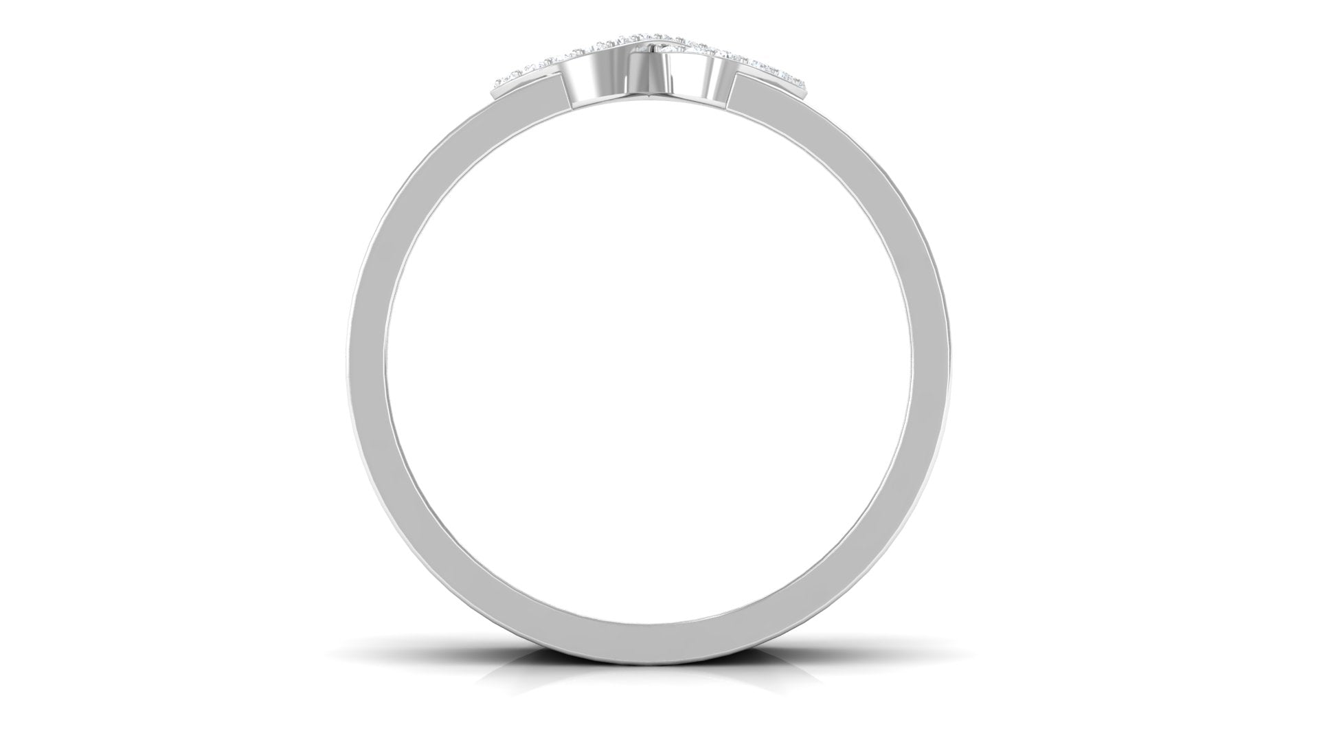Certified Natural Diamond Infinity Band Ring Natural - ( HI-SI ) - Rosec Jewels