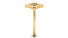 Contemporary Diamond Promise Ring with Certificate Natural - ( HI-SI ) - Rosec Jewels