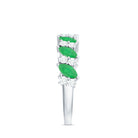 Natural Emerald Diamond Half Eternity Band Ring for Anniversary AAA - Rosec Jewels