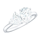 Rosec Jewels-Heart and Pear Shape Lab Grown Diamond Toi Et Moi Engagement Ring