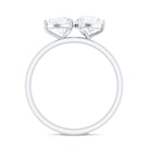 Rosec Jewels-Heart and Pear Shape Lab Grown Diamond Toi Et Moi Engagement Ring