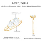 Rosec Jewels-Heart and Pear Shape Lab Grown Diamond Toi Et Moi Engagement Ring
