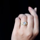 Certified 1.25 Carat Lab Grown Diamond Heart Wedding Ring Set for Women Lab - ( EF-VS ) - Rosec Jewels