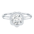 Rosec Jewels-1.25 Carat Round Lab Grown Diamond Solitaire Engagement Ring