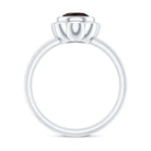 Rosec Jewels-1.5 Carat Round Cut Black Opal Solitaire Engagement Ring in Bezel Setting