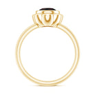 Rosec Jewels-1.5 Carat Round Cut Black Opal Solitaire Engagement Ring in Bezel Setting