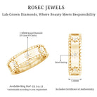 Rosec Jewels-Vintage Inspired Lab Grown Diamond Starburst Wedding Band