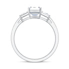 Rosec Jewels-2 CT Lab Grown Diamond Emerald Cut Engagement Ring