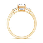 Rosec Jewels-2 CT Lab Grown Diamond Emerald Cut Engagement Ring