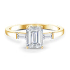Rosec Jewels-2 CT Lab Grown Diamond Emerald Cut Engagement Ring