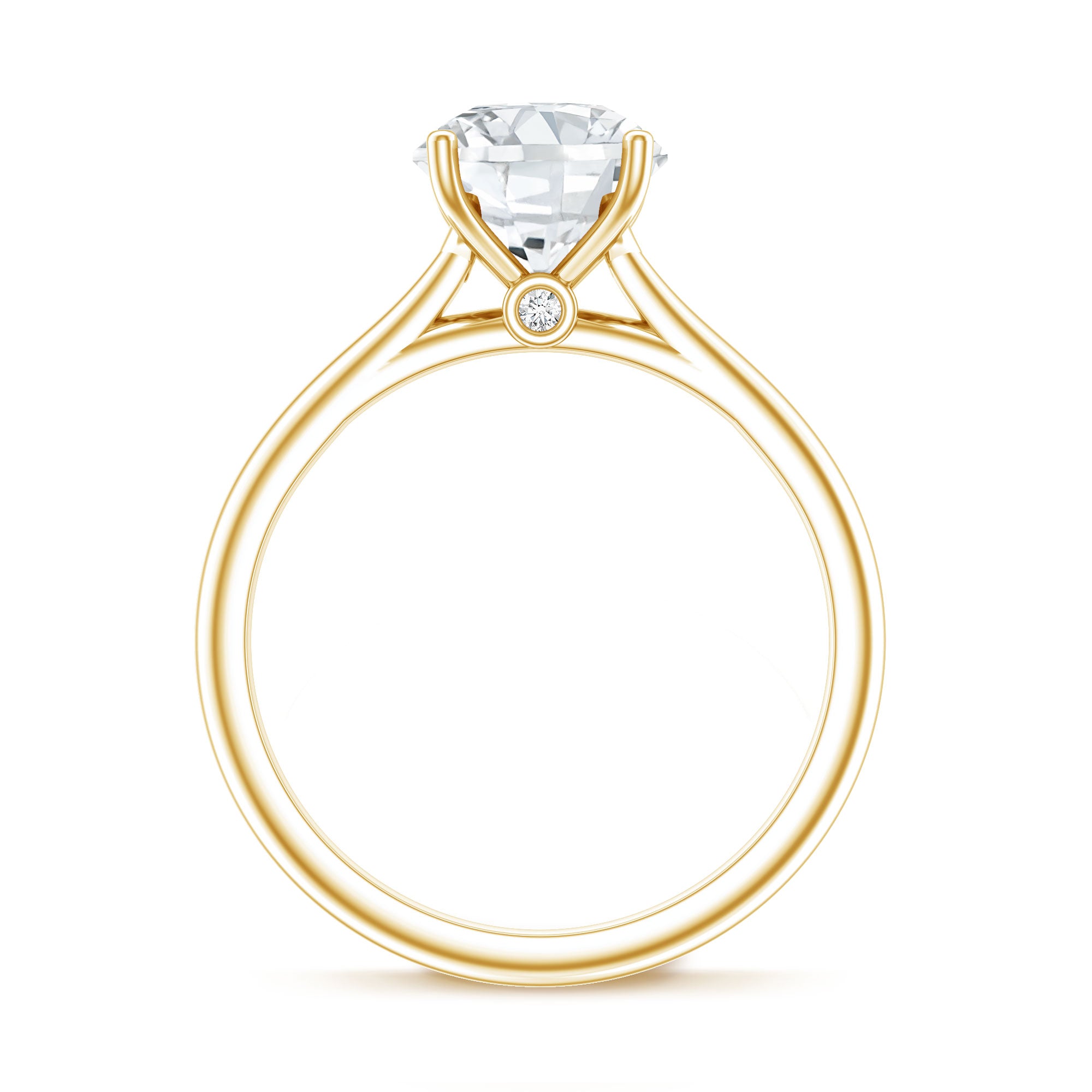 Rosec Jewels-3 Carat IGI Certified Lab Grown Diamond Solitaire Engagement Ring