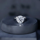 IGI Certified 4 Carat Lab Grown Diamond Engagement Ring Lab - ( E-VS1 ) - Rosec Jewels