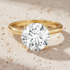 IGI Certified 4 Carat Lab Grown Diamond Engagement Ring Lab - ( E-VS1 ) - Rosec Jewels