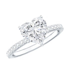 Rosec Jewels-2 Carat Lab Grown Diamond Heart Engagement Ring for Her