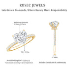 Rosec Jewels-2 Carat Lab Grown Diamond Heart Engagement Ring for Her