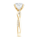 3 Carat Lab Grown Diamond Braided Engagement Ring with Certificate Lab - ( EF-VS ) - Rosec Jewels