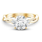 3 Carat Lab Grown Diamond Braided Engagement Ring with Certificate Lab - ( EF-VS ) - Rosec Jewels