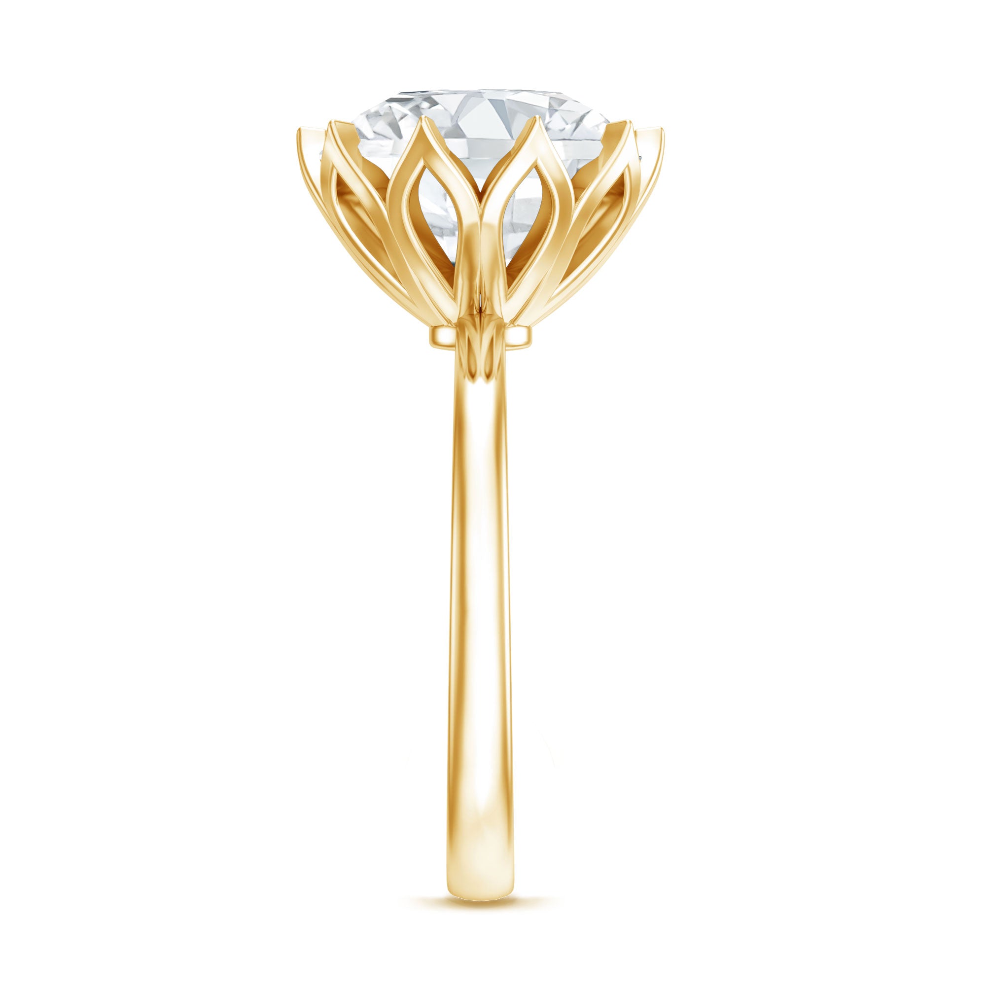 Rosec Jewels-5 Carat Lab Diamond Solitaire Engagement Ring with IGI Certificate