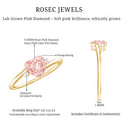 Rosec Jewels-1 CT Lab Grown Pink Diamond Heart Promise Ring