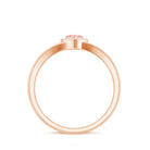 Rosec Jewels-Certified Lab Grown Pink Diamond Heart Promise Ring with Halo