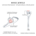 Rosec Jewels-Lab Grown Pink Diamond Heart Promise Ring with Twisted Band