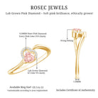 Rosec Jewels-Lab Grown Pink Diamond Heart Promise Ring with Twisted Band