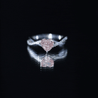 IGI Certified 1 CT Heart Shaped Lab Grown Pink Diamond Infinity Engagement Ring Fancy Pink - VS1 - Rosec Jewels