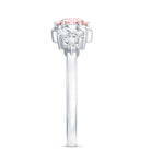 Nature Inspired Lab Grown Pink Diamond Flower Engagement Ring with IGI Certificate E-VS1 - Rosec Jewels