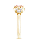 Nature Inspired Lab Grown Pink Diamond Flower Engagement Ring with IGI Certificate E-VS1 - Rosec Jewels