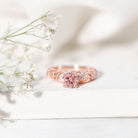 Lab Grown Pink Diamond Vintage Inspired Engagement Ring IGI Certified Fancy Pink - VS1 - Rosec Jewels