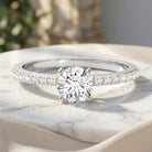 IGI Certified Lab Created Diamond 1 Carat Engagement Ring Lab - ( E-VS1 ) - Rosec Jewels