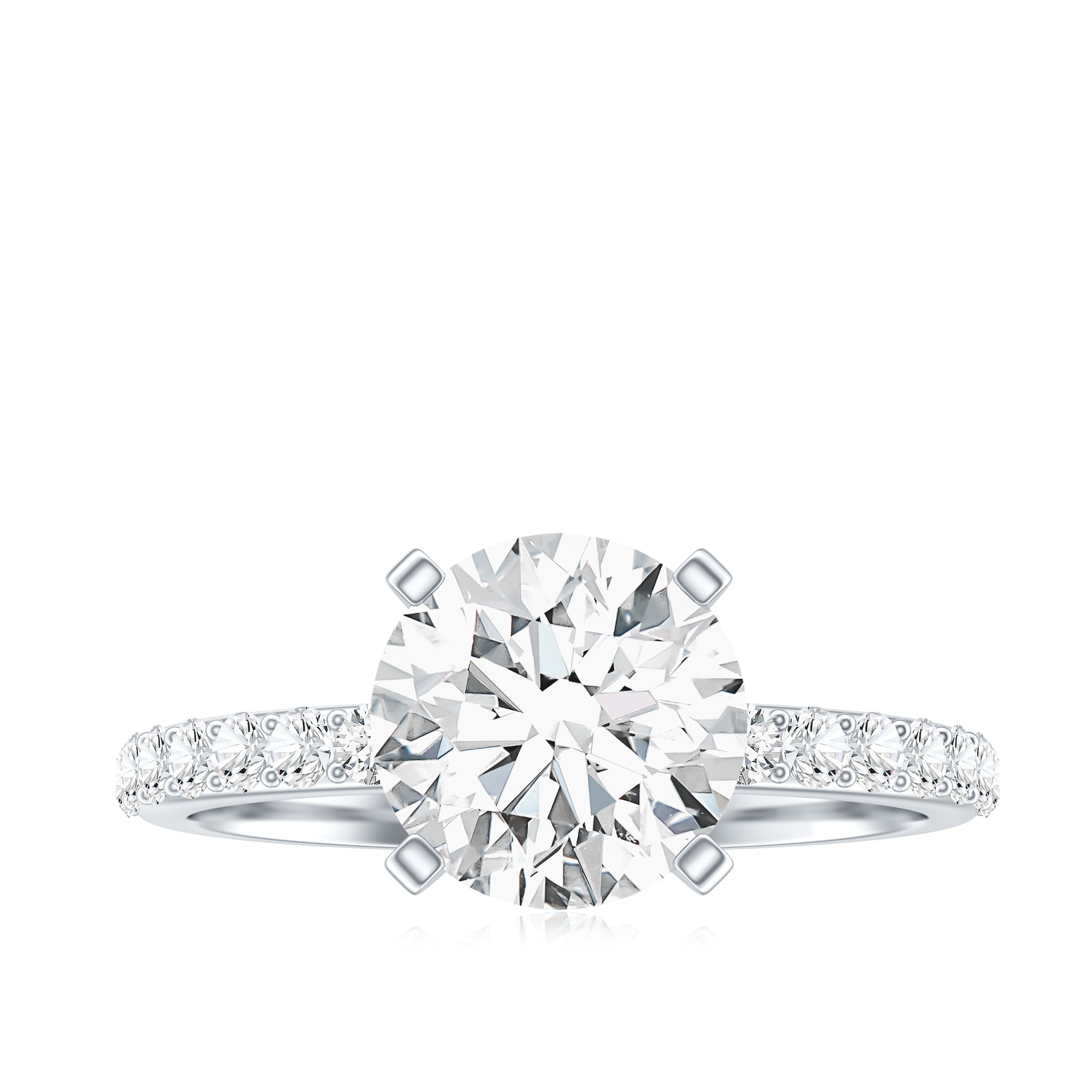 Rosec Jewels-IGI Certified 3 Carat Lab Grown Diamond Statement Ring for Women