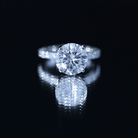 Lab Grown 4 Carat Diamond Solitaire Engagement Ring with IGI Certificate Lab - ( E-VS1 ) - Rosec Jewels