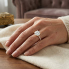 Lab Grown 4 Carat Diamond Solitaire Engagement Ring with IGI Certificate Lab - ( E-VS1 ) - Rosec Jewels