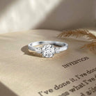 IGI Certified Lab Grown Diamond Three Stone Engagement Ring Lab - ( E-VS1 ) - Rosec Jewels
