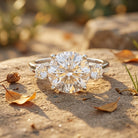 5 Carat Lab Grown Diamond 3 Stone Engagement Ring with IGI Certificate Lab - ( E-VS1 ) - Rosec Jewels