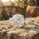 Lab Grown Diamond 3 Stone Engagement Ring With IGI Certificate Lab - ( E-VS1 ) - Rosec Jewels