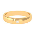 Princess Cut Diamond Solitaire Band Ring Diamond - ( HI-SI ) - Color and Clarity - Rosec Jewels