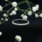 French Pave Diamond Eternity Wedding Ring Natural - ( HI-SI ) - Rosec Jewels