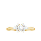 Natural Diamond Promise Ring with Certificate Natural - ( HI-SI ) - Rosec Jewels