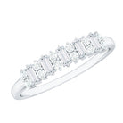 Minimal Natural Diamond Anniversary Ring Natural - ( HI-SI ) - Rosec Jewels