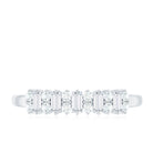 Minimal Natural Diamond Anniversary Ring Natural - ( HI-SI ) - Rosec Jewels