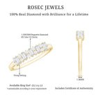 Minimal Natural Diamond Anniversary Ring Natural - ( HI-SI ) - Rosec Jewels