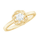 Nature Inspired Diamond Cute Promise Ring with Certificate Natural - ( HI-SI ) - Rosec Jewels
