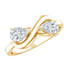 Rosec Jewels-Lab Grown Diamond Toi Et Moi Promise Ring with Infinity Knot