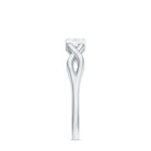 Contemporary Diamond Engagement Ring with Infinity Shank Natural - ( HI-SI ) - Rosec Jewels