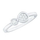 Natural Diamond Infinity Promise Ring Natural - ( HI-SI ) - Rosec Jewels