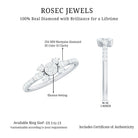Certified Real Diamond Promise Ring Natural - ( HI-SI ) - Rosec Jewels
