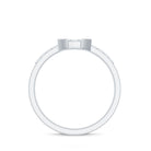 Minimal Diamond Triangular Engagement Ring Natural - ( HI-SI ) - Rosec Jewels