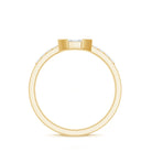 Minimal Diamond Triangular Engagement Ring Natural - ( HI-SI ) - Rosec Jewels